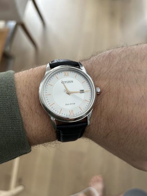 Foto de Cliente con su reloj
