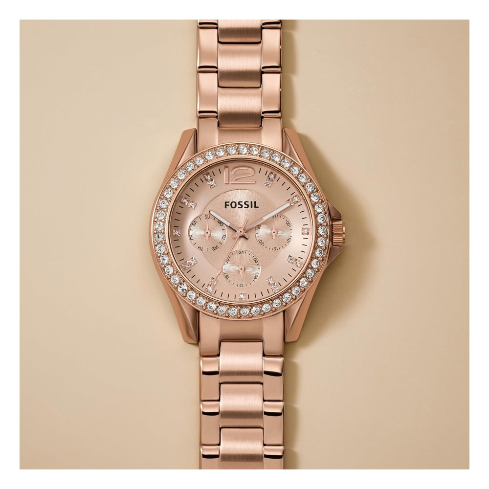 Fossil Riley para mujer, oro rosa (ES2811), foto del producto