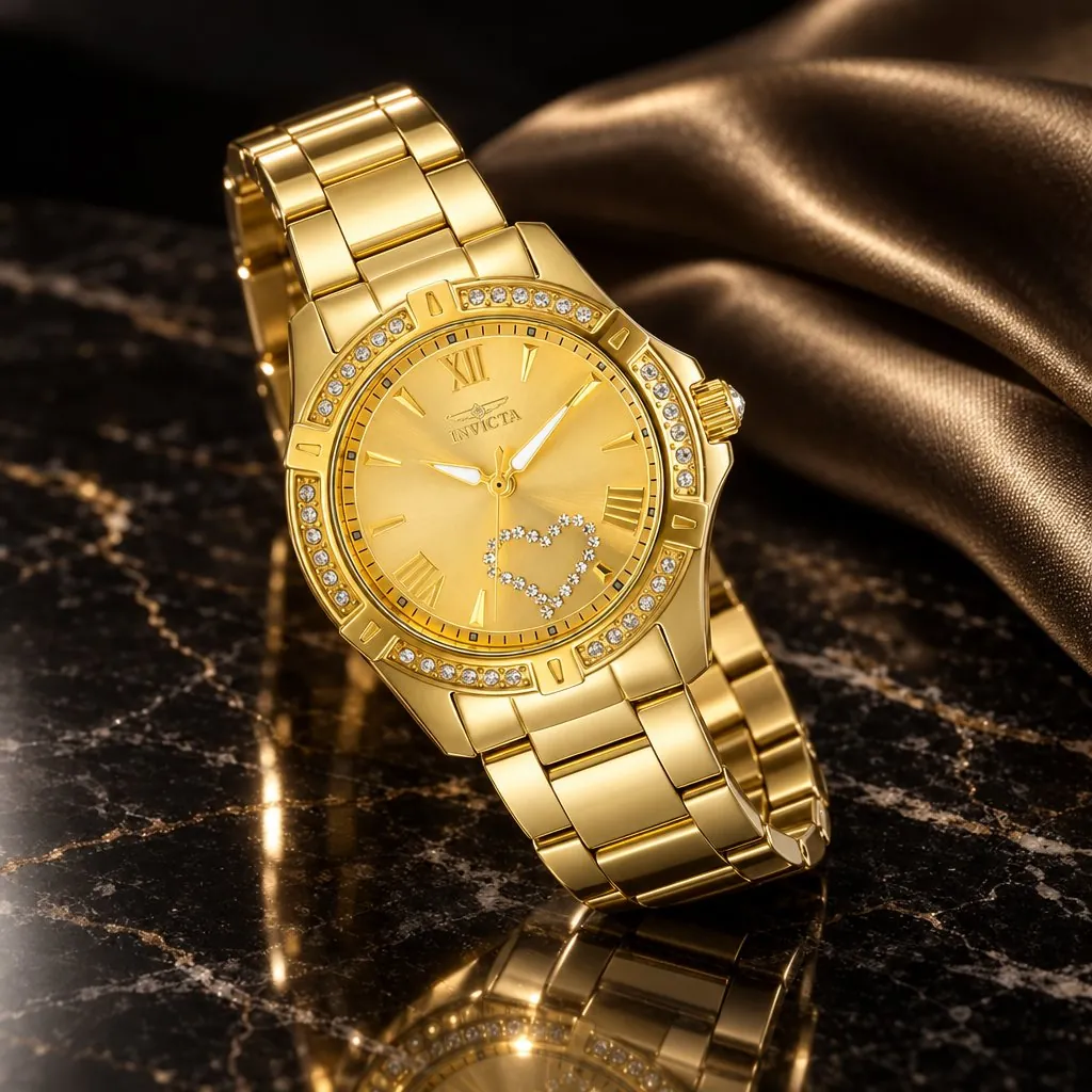 Invicta Angel para mujer, tono oro (21384)