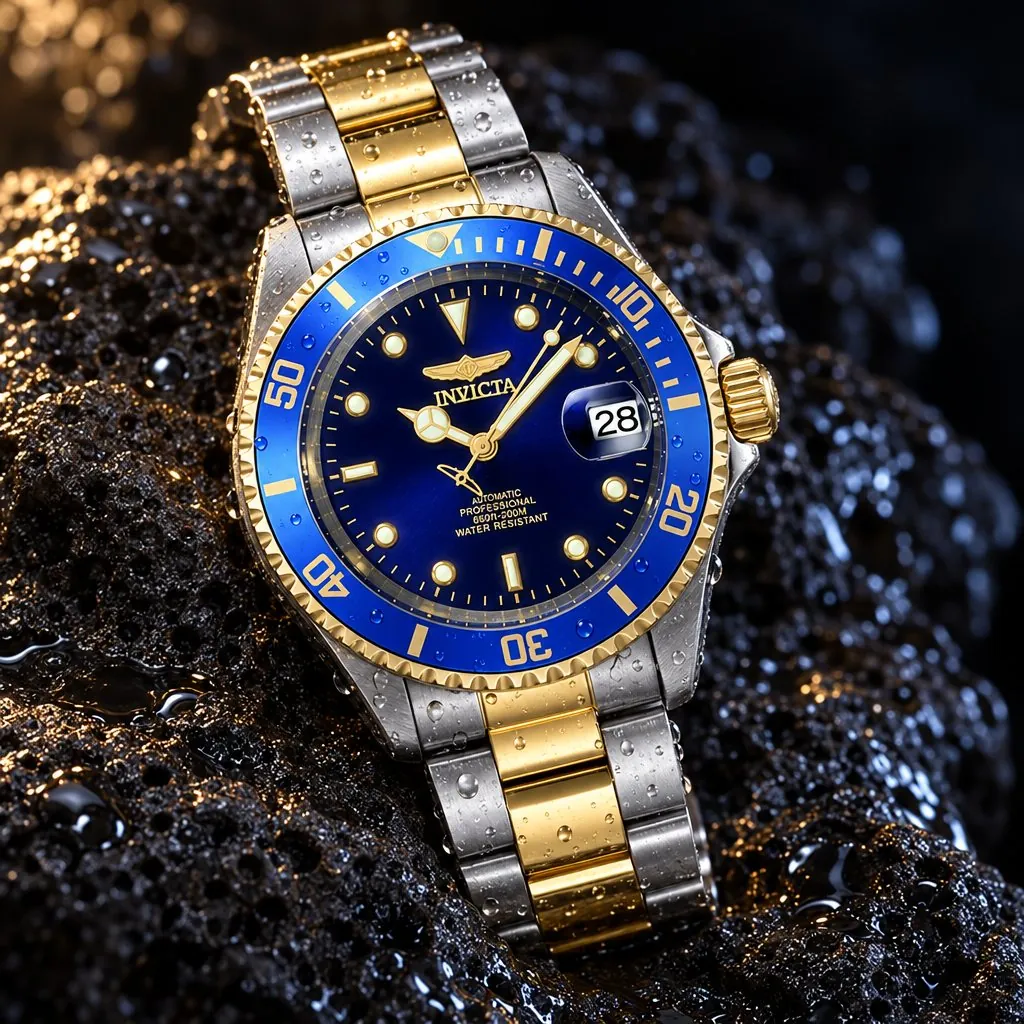 Invicta Pro Diver Automático, dos tonos con esfera azul (8928OB)