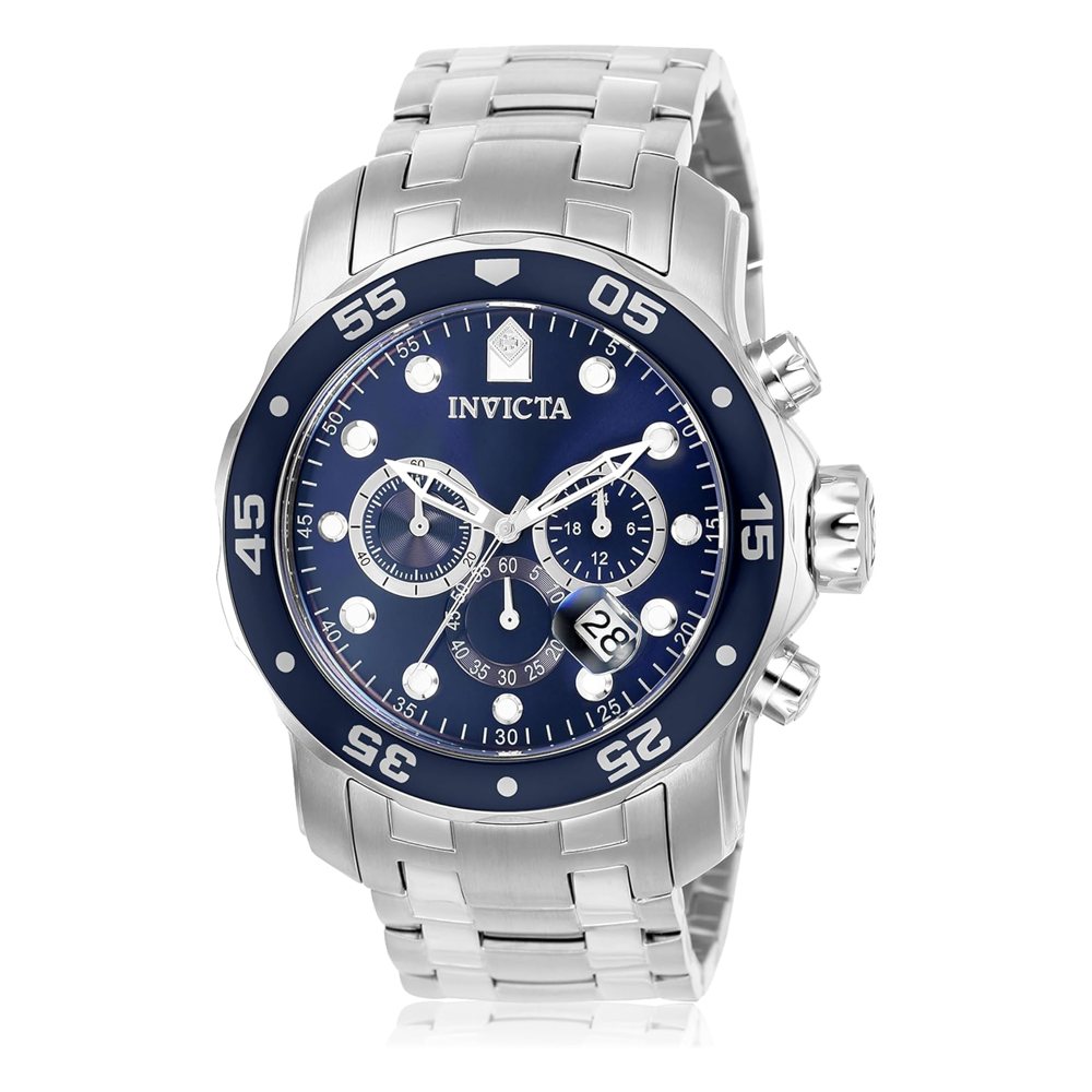 Invicta Pro Diver cronógrafo, acero con esfera azul (0070), foto del producto