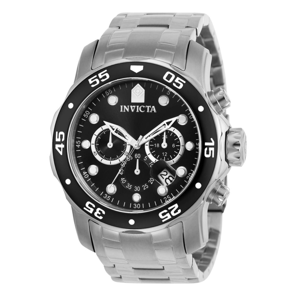 Invicta Pro Diver cronógrafo, acero con esfera negra (0069), foto del producto