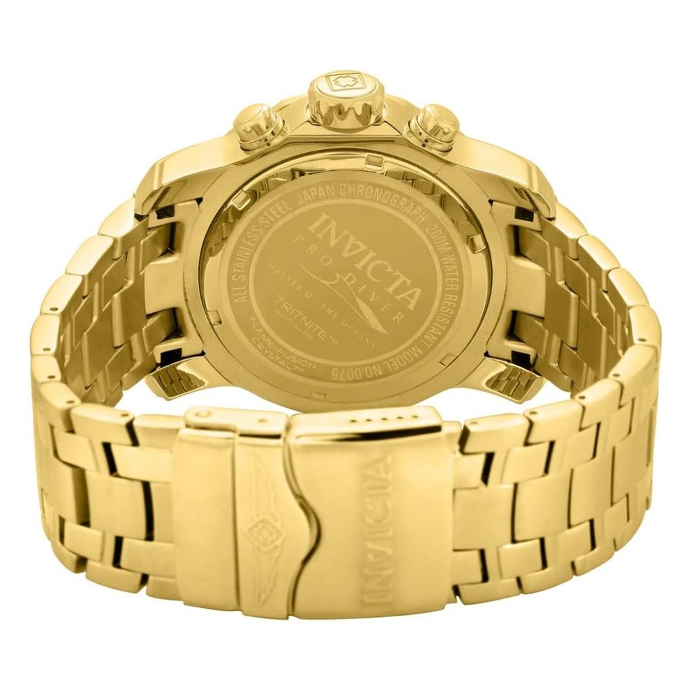 Invicta Pro Diver cronógrafo, oro con esfera verde (0075), foto del producto