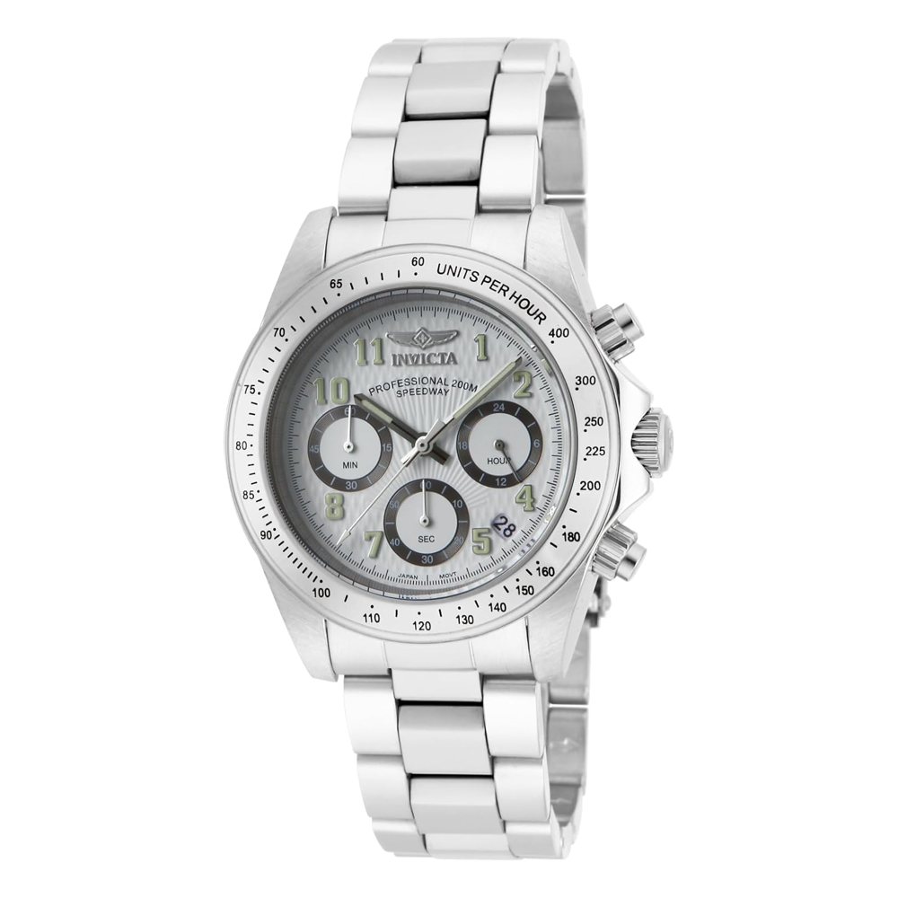 Invicta Speedway cronógrafo, acero con esfera blanca (17023), foto del producto